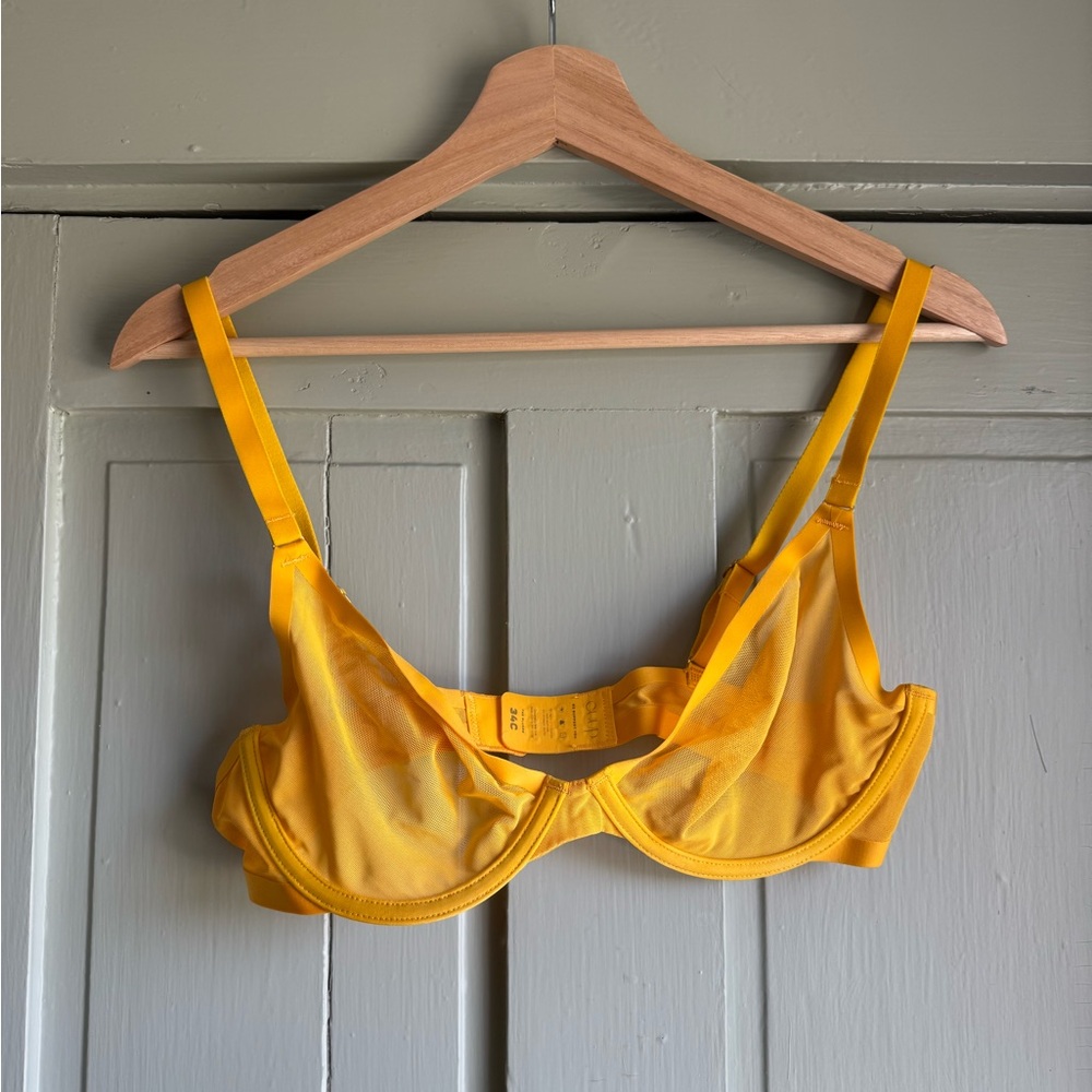 CUUP Yellow Underwire Bra with Molded Cups